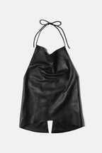 Leather Halter Top