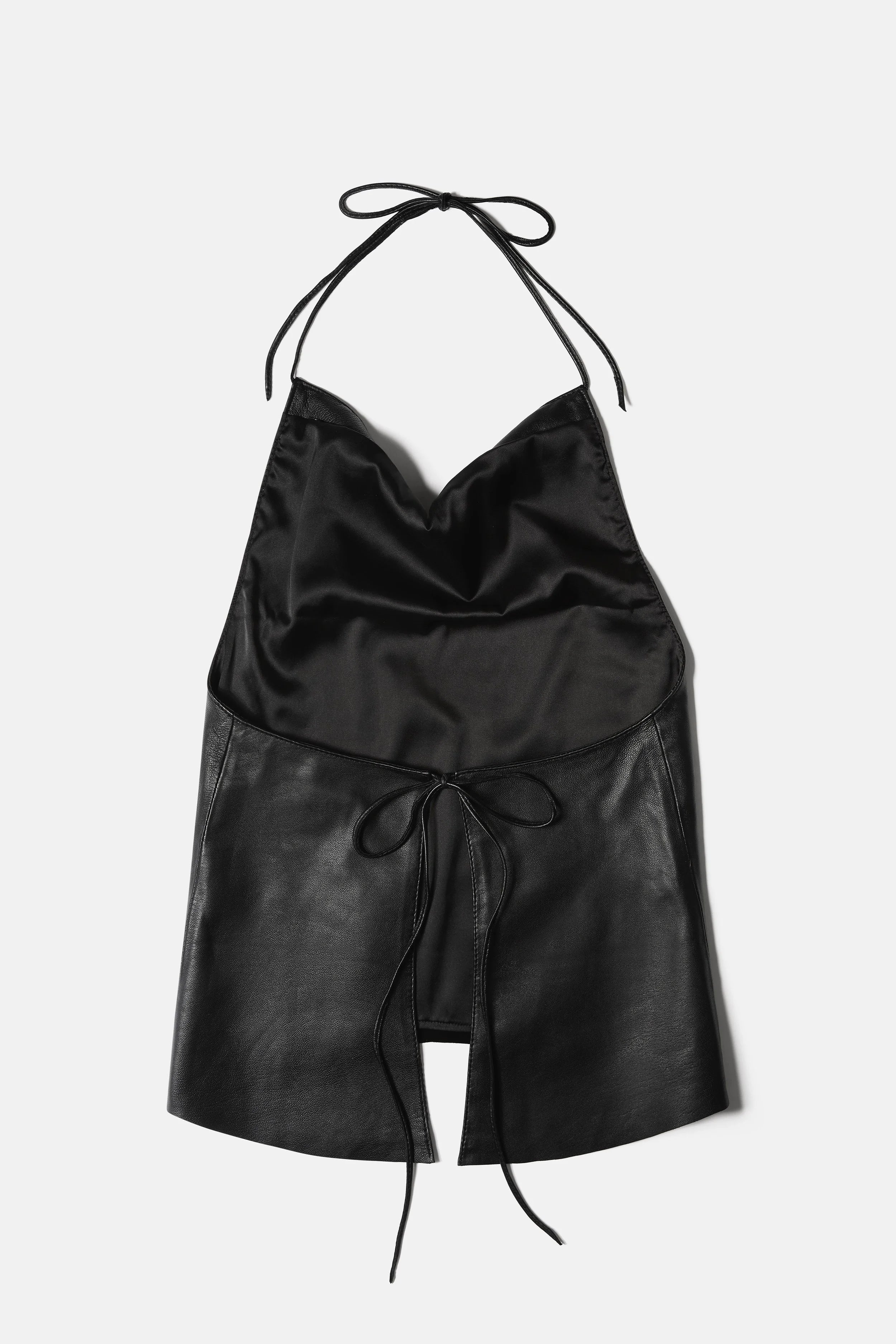 Leather Halter Top
