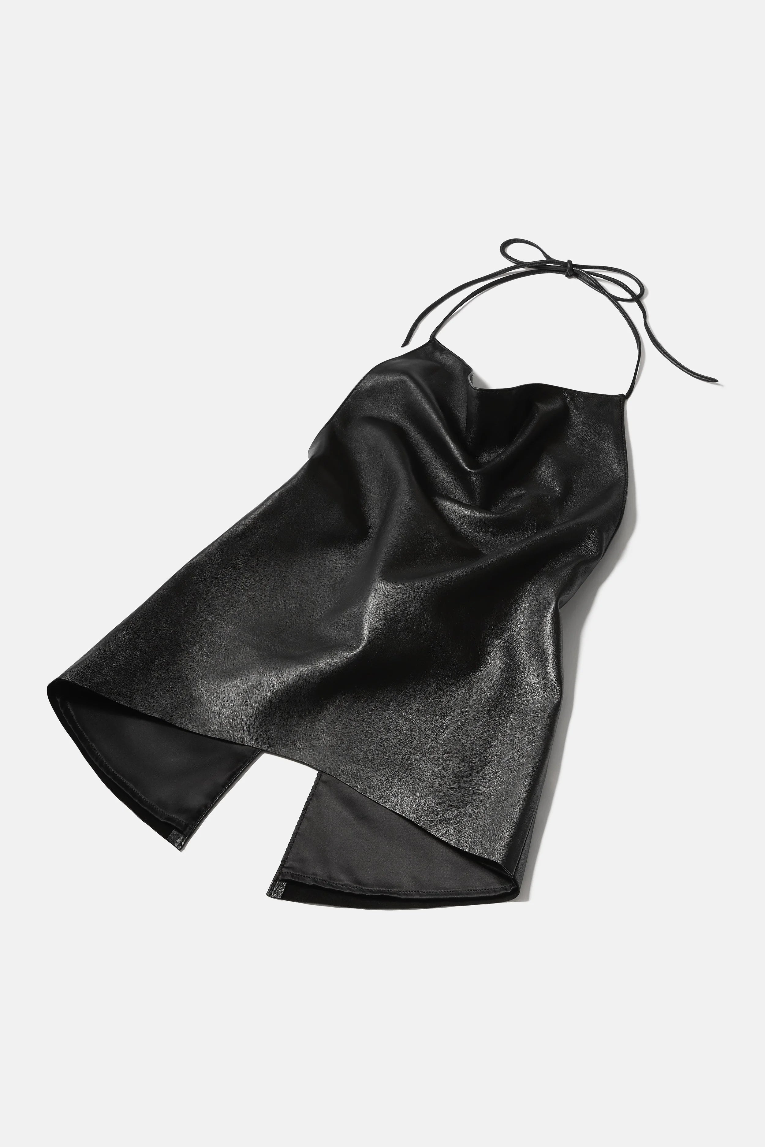 Leather Halter Top
