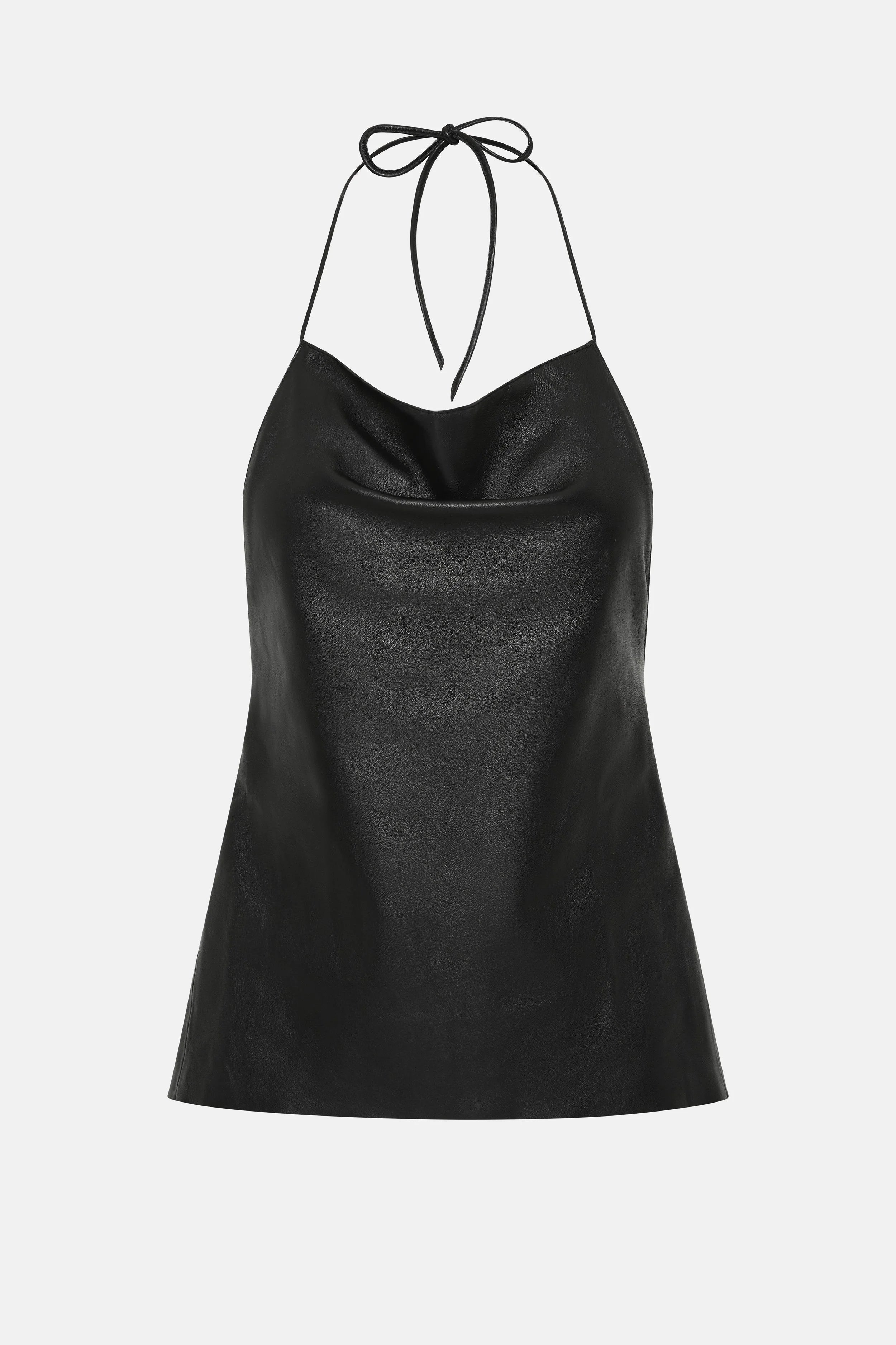 Leather Halter Top