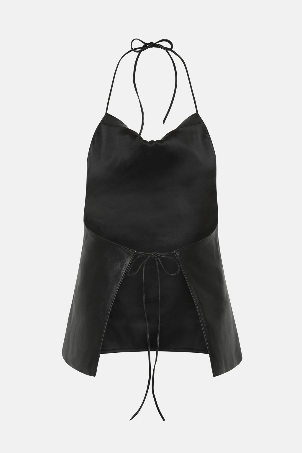 Leather Halter Top