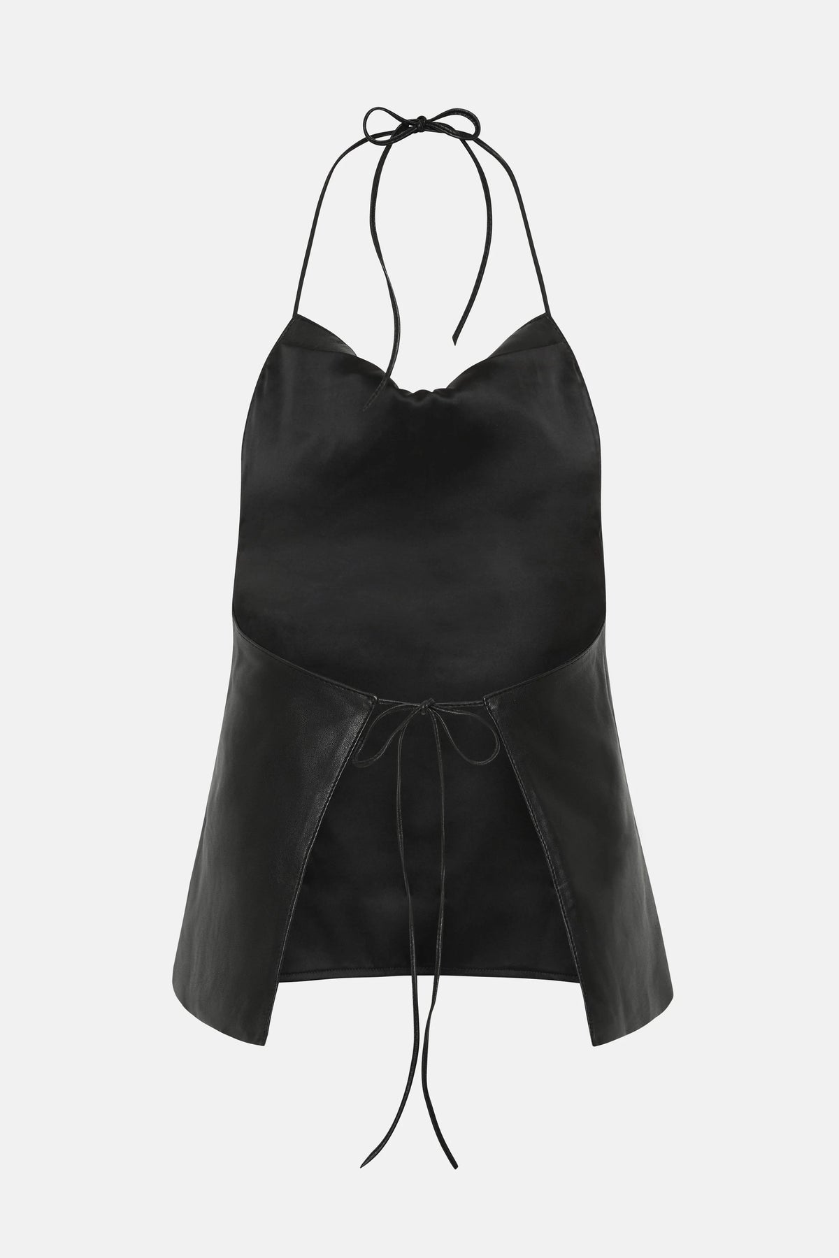 Leather Halter Top