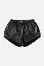 Becoming: Leather Sprint Shorts