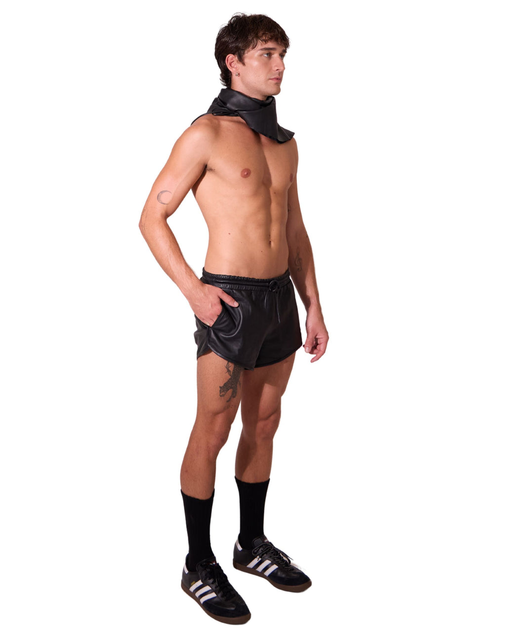 Leather Sprint Shorts